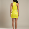 Raelynn Leather Dress back view