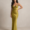 Galana Satin Dress front view