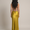 Galana Satin Dress back view