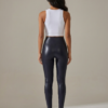Shae Leather Leggings back view