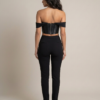 Jenna Leather Corset Top back view