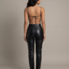 Rae Leather Top back view